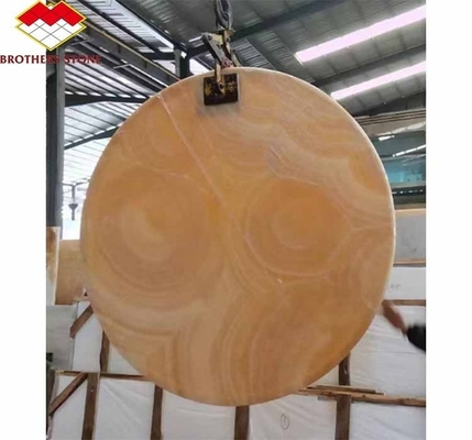 Finition de surface Design poli rétroéclairé Orange Jade Stone pour le bassin et la table à manger