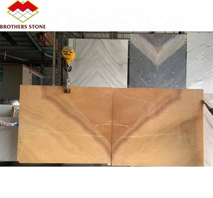 Finition de surface Design poli rétroéclairé Orange Jade Stone pour le bassin et la table à manger