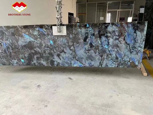 15-18 mm d'épaisseur Marbre bleu de Bahia transparent cristallin bleu Onyx marbre en bon état