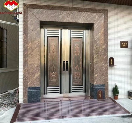 Granit d'or de Californie poli taillé sur mesure pour les escaliers et le cadre de porte en extérieur moderne