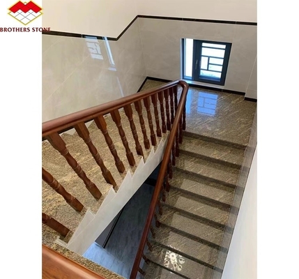 Granit d'or de Californie poli taillé sur mesure pour les escaliers et le cadre de porte en extérieur moderne