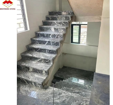 Granite chinois taillé sur mesure Exquise pierre naturelle pour les escaliers des hôtels Planchers et murs