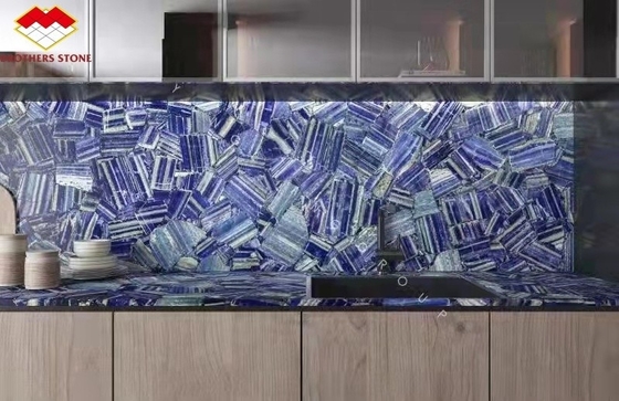 Carreaux modernes en bleu marbre de Bahia couleur bleue de granit bleu de Lémur pour décoration intérieure