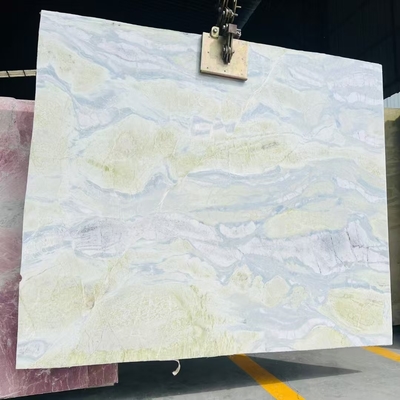 Moderne bleu Onyx marbre avec des veines vertes pour le comptoir table de vanité Design de plancher murale Solution de conception graphique inclus