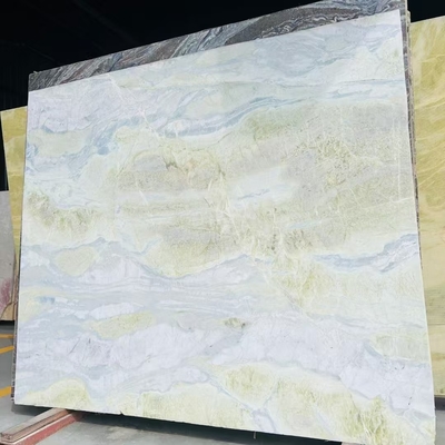 Moderne bleu Onyx marbre avec des veines vertes pour le comptoir table de vanité Design de plancher murale Solution de conception graphique inclus