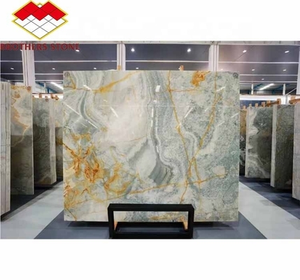 Moderne rétroéclairé en vert Onyx Stone Slab Coupe à la taille Jade Stone Prix pour le salon Design graphique mural