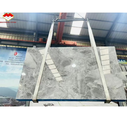 Yinsha Italian Grey Marble Stone Big Slab pour les planchers d'hôtel et les escaliers intérieurs