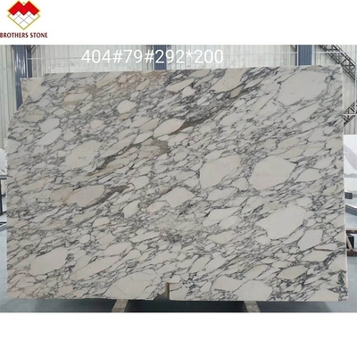 Statuario Venato Marbre Italie Marbre blanc Arabescato Marbre de pierre pour le haut de vanité