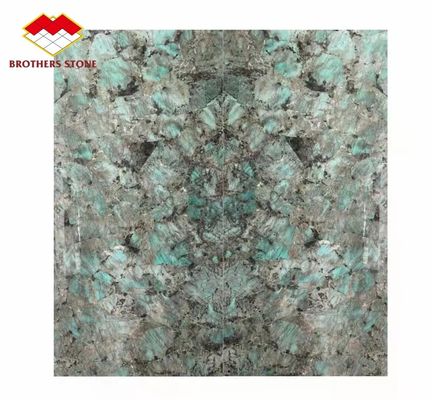 Carreaux et plancher en marbre brésilien Amazone vert quartzite dalle de pierre pour l'île Villa