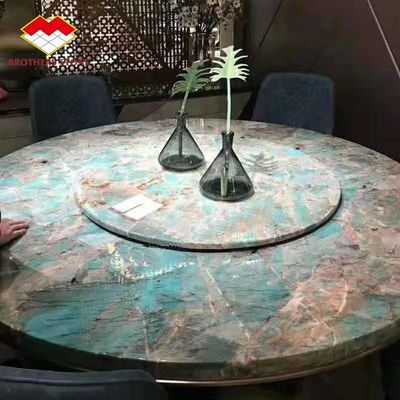 Carreaux et plancher en marbre brésilien Amazone vert quartzite dalle de pierre pour l'île Villa