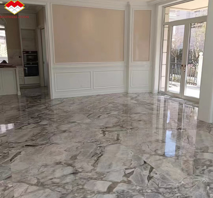Hôtel Marbre de type Calcite Calacatta Grain de laine pour le Brésil moderne Décoration intérieure de luxe