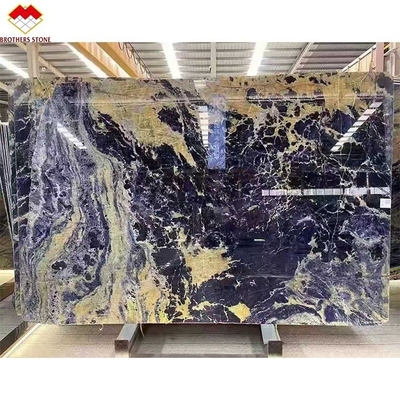 Le rêve poli Saphir bleu Onyx Quartzite Plaques de pierre de luxe rétroéclairée Translucide