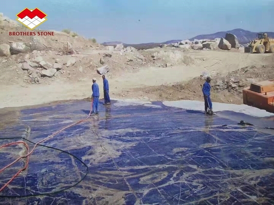 Le rêve poli Saphir bleu Onyx Quartzite Plaques de pierre de luxe rétroéclairée Translucide