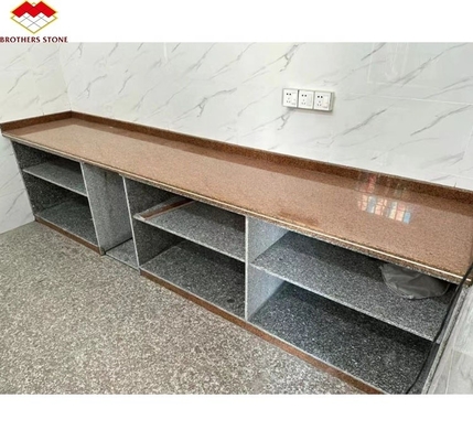 Chine de granit de pierre taillée à la taille dans le style moderne de luxe pour le comptoir de cuisine poli