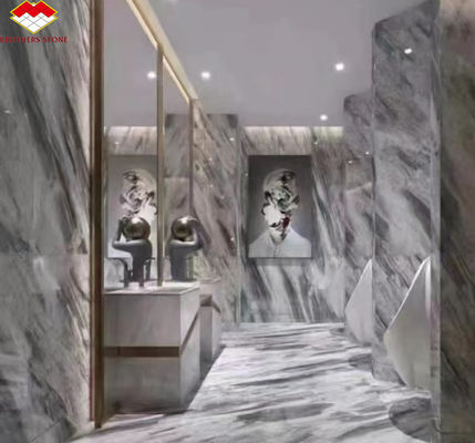 Design d'intérieur de l'hôtel Calcite Marbre étape de sol et d'escaliers avec lumière à Florence Gris