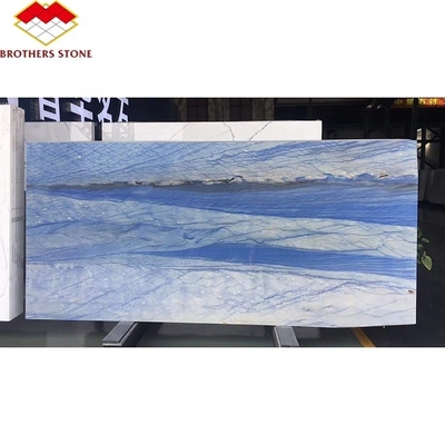 Les frères pierre satin bleu granite quartzite impérial bleu macaubas pour le sol mur bleu clair macaubas bleu marbre