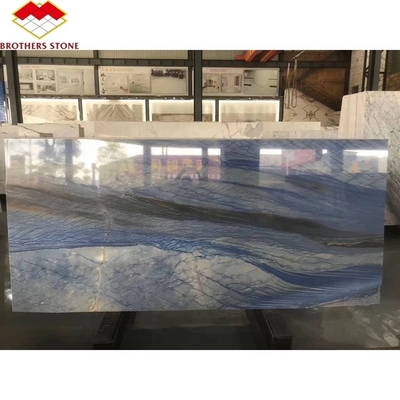 Les frères pierre satin bleu granite quartzite impérial bleu macaubas pour le sol mur bleu clair macaubas bleu marbre