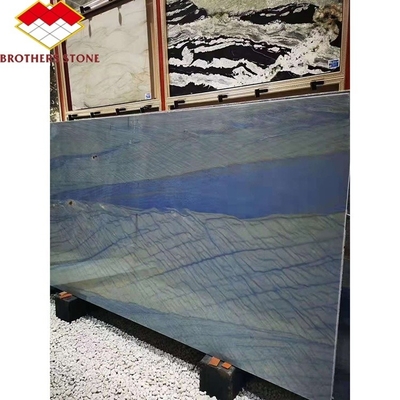 Les frères pierre satin bleu granite quartzite impérial bleu macaubas pour le sol mur bleu clair macaubas bleu marbre