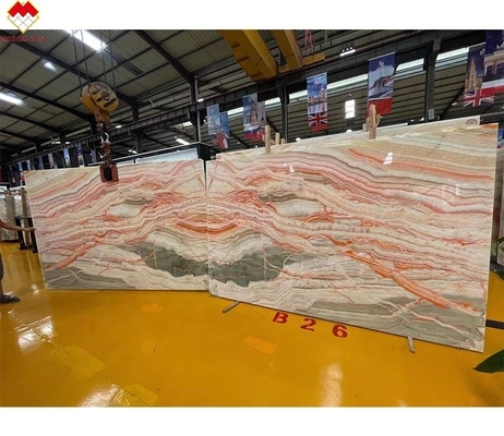 Compétitif Onyx Stone Veneer Match Livre Couleur Onyx Carreaux de plancher rétroéclairé arc-en-ciel