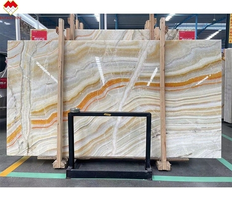 Compétitif Onyx Stone Veneer Match Livre Couleur Onyx Carreaux de plancher rétroéclairé arc-en-ciel