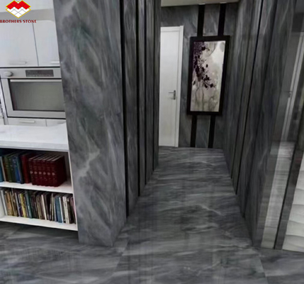Populaire espace gris marbre grande dalle pour les escaliers modernes gris clair dans la maison et l' hôtel
