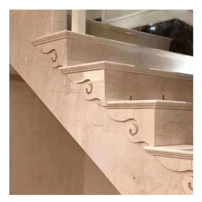Décoration de la maison Beige pierre naturelle dalle granit marbre avec finition polie ODM OEM