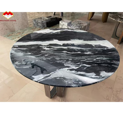 Granit noir cosmique moderne poli pour les comptoirs et les panneaux muraux de la cuisine intérieure