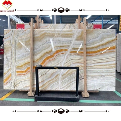 Couleur rouge d' Onyx, plaque d' Agate, pierre, fond poli, mur, jaune d' Onyx, marbre