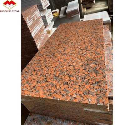 G562 Granit rouge de pierre naturelle polissée antidérapante Granite de dalle pour l'escalier de luxe