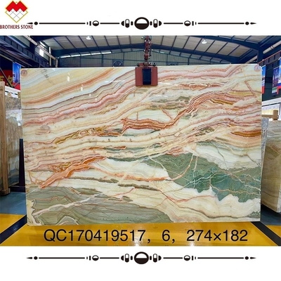 Couleur rouge d' Onyx, plaque d' Agate, pierre, fond poli, mur, jaune d' Onyx, marbre