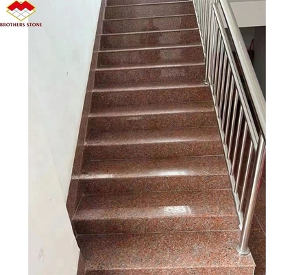 G562 Granit rouge de pierre naturelle polissée antidérapante Granite de dalle pour l'escalier de luxe