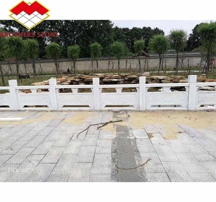Surface finie polissée Colonne de poignée pour la décoration de la maison dans le marbre blanc de Guangxi