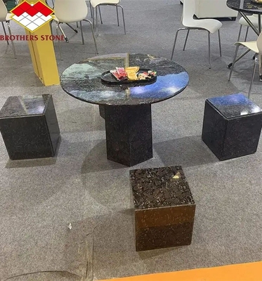 Table basse en granit chinois en pierre naturelle pour une table ronde polissée moderne