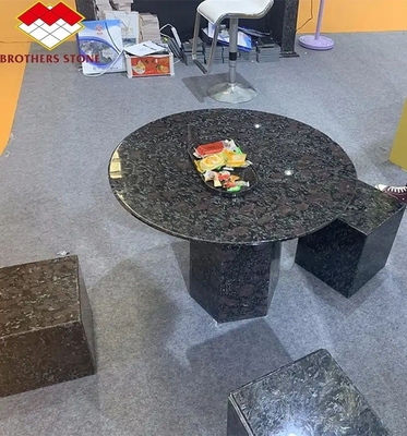 Table basse en granit chinois en pierre naturelle pour une table ronde polissée moderne