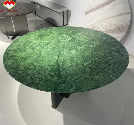 Marbre vert foncé de calcite pour le design moderne Villa salle de bain Evier et table à manger