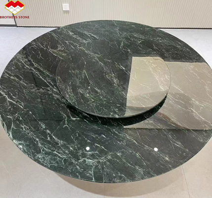 Marbre vert foncé de calcite pour le design moderne Villa salle de bain Evier et table à manger