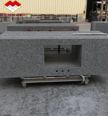 Top en granit taillé sur mesure pour salle de bain d' hôtel de luxe Vanité de pierre naturelle polie