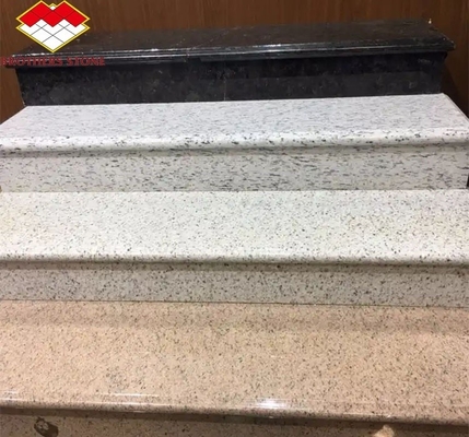 Plancher en granit naturel, pierre, design moderne, échelles flottantes droites taillées sur mesure