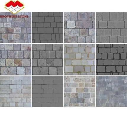 Pièces de pavés naturelles de granit chinois taillées sur mesure pour les parcs extérieurs modernes à Yunfu