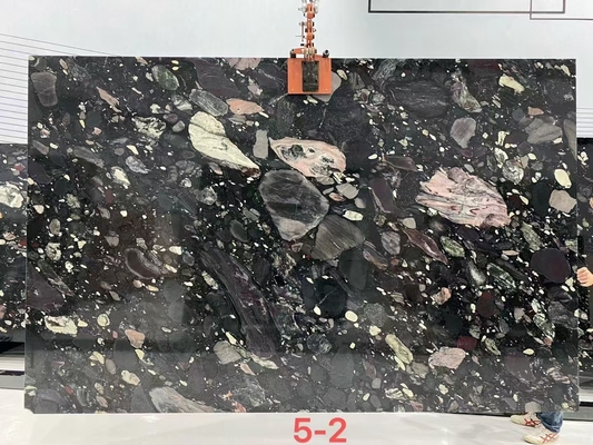 revêtement en pierre de mur 3D en marbre de Dolomite pour un comptoir de table de villa sur mesure