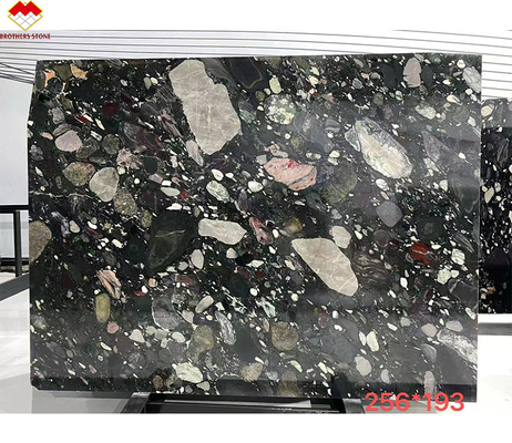Design de plancher de bureau feuille de marbre naturel avec motif d'agate de Yunfu