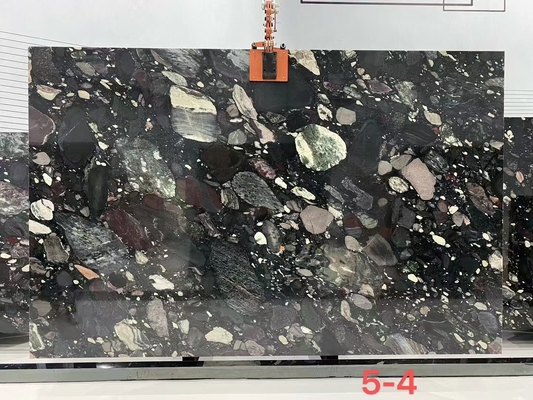 Design de plancher de bureau feuille de marbre naturel avec motif d'agate de Yunfu