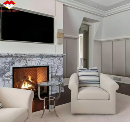 Style de design moderne de luxe pierre de neige rivière des dalles de marbre pour la conception intérieure