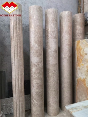 L'encre de décoration Verte Veines blanches Colonne de marbre Colonne romaine Creux 15-30 mm Épaisseur
