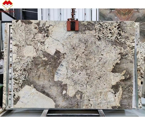Design moderne fournisseur d'or rétroéclairé polissé Patagonie Pandora Quartzite Veneer Slab Cristal Blanc Onyx Translucide