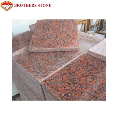 Granit rouge de feuille d'érable de la CE G562 parquetant le brillant et la couleur naturels