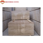 Taille standard de travertin d'épaisseur de marbre beige en pierre naturelle de la dalle 15-30mm