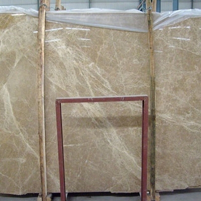 Dalle professionnelle de marbre d'Emperador de lumière de l'Espagne, grandes tuiles de marbre de mur