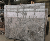 Plancher de dalle en pierre naturel ensoleillé de tuile de marbre de l'Italie/de marbre de couleur gris argenté 30x30cm