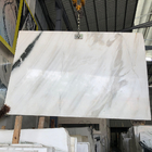 Plancher de marbre blanc poli de bloc de pierre de tuile de dalles de noir exotique de panda aiguisé par mur de marbre de dessus de cuisine